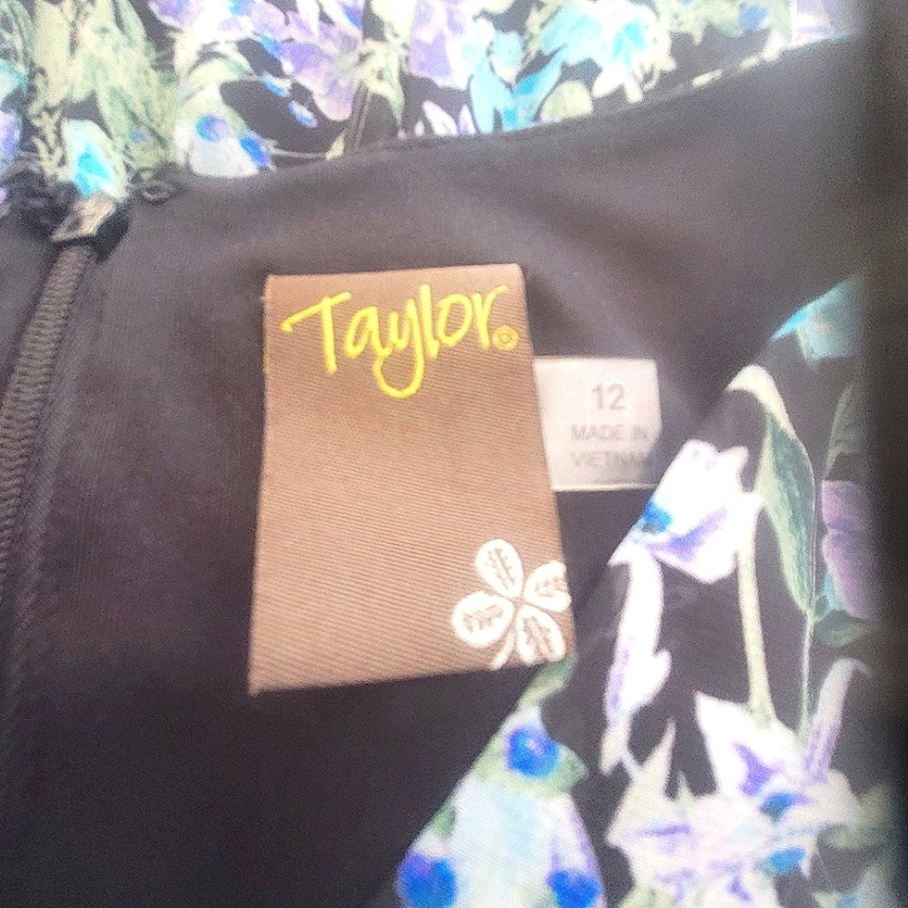 Taylor Chiffon Empire Waist Dress Size 12 - Picture 7 of 15